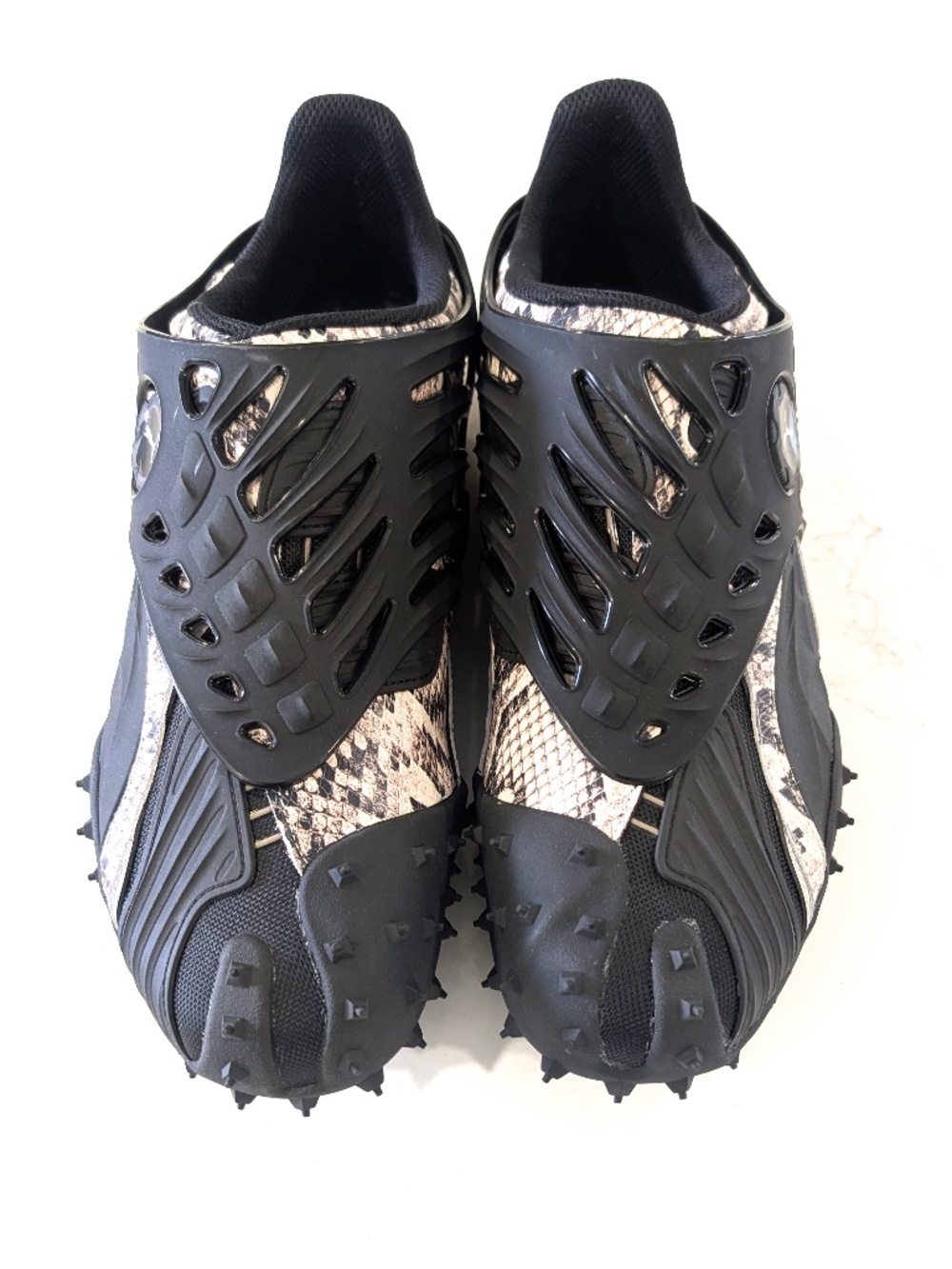 ASAP Rocky Puma Mostro Gabbia Snake Taupe Black Size 13 NIB Bag 403025-01 Spikes